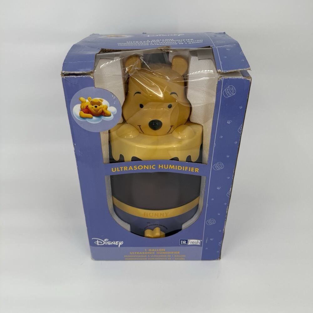Vintage Disney Ultrasonic Humidifier Cool Mist Winnie The Pooh Night Light 1998